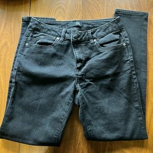 Mid rise black jeans